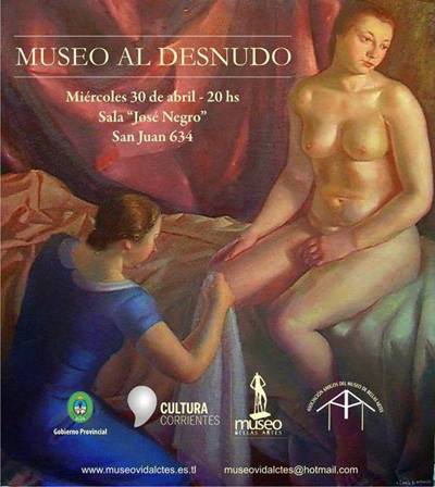 exposion de museo al desnudo